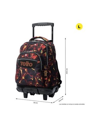 Morral Ruedas Niño Porta PC 15.4" Bomper Renglon Rojo
