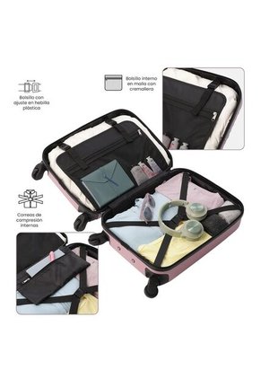 Maleta De Cabina 360 Rocka By Totto De 10 Kilos Rosada