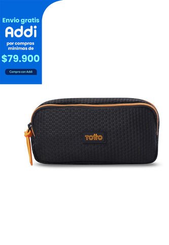 Cartuchera Escolar Mediana Para Niño Panal Negra Totto
