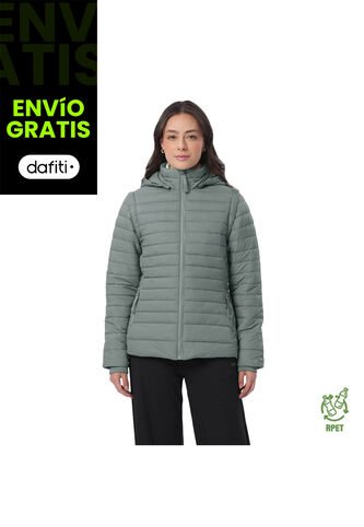 Chaqueta Acolchada 2 En 1 Para Mujer Chalina Verde Totto