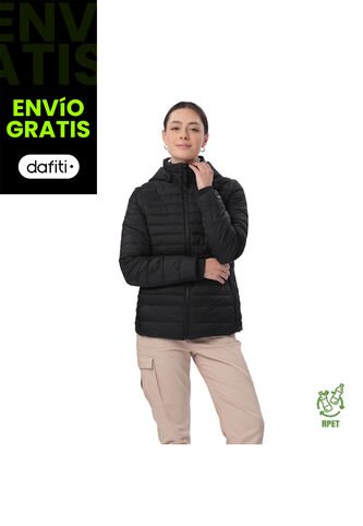 Chaqueta Acolchada 2 En 1 Para Mujer Chalina Negra Totto