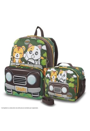 Lonchera Térmica Para Niño Safari Grande Verde