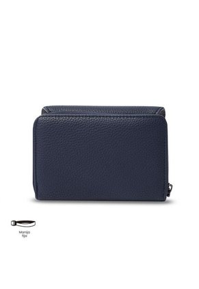 Billetera Para Mujer Smooth Cri Con RFID Blocker Azul