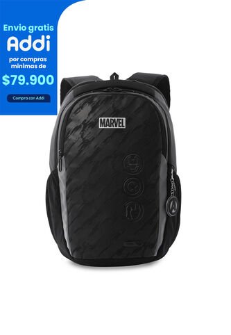 Morral Para Hombre Marvel Black Mediano Negro Totto