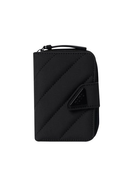 Billetera Comfy Twill Con RFID Blocker Negra