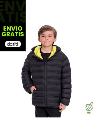 Chaqueta Para Niño Colorkid 2.0 Acolchada Color Negra Totto