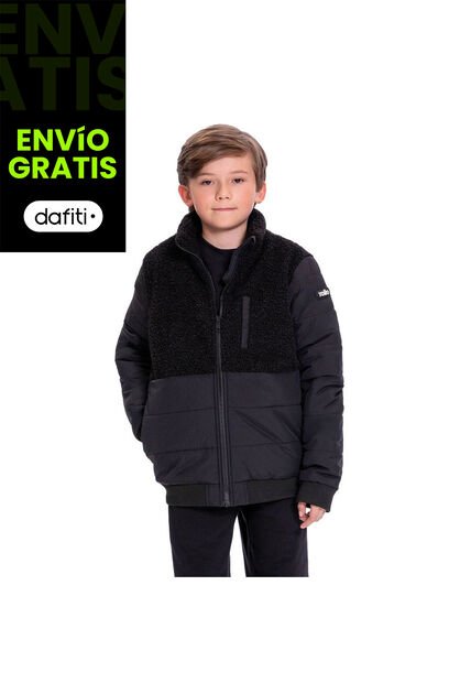 Chaqueta Para Niño Andy Acolchada Color Negra