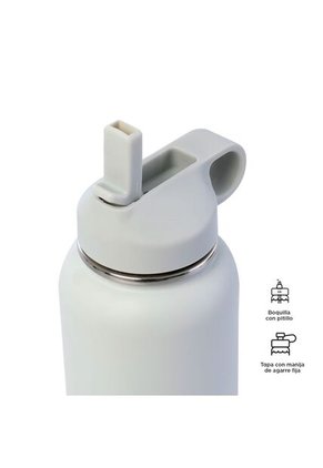 Botilito Metálico Slatt 1.2 Litros Gris