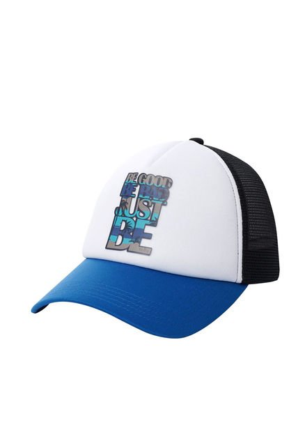 Gorra Camionera Atlasy Color Blanca/Azul