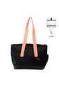Shopping Bag Kira Versátil Negra/Naranja de Totto