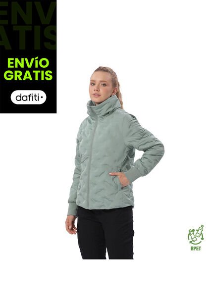 Chaqueta Acolchada Para Mujer Bab Verde
