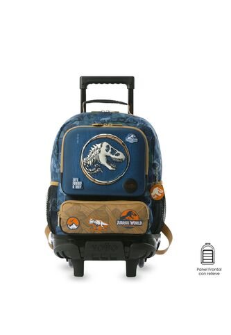 Maleta Para Niño Con Ruedas Jurassic World Territory Mediano Azul Totto