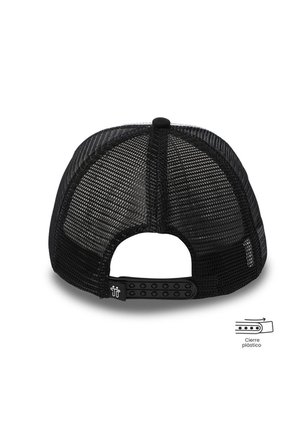 Gorra Plana Sharlie Color Negra/Blanca/