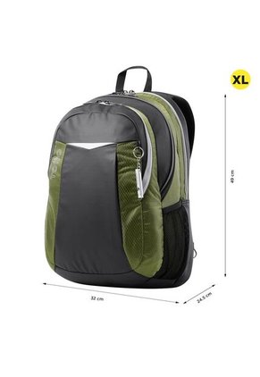 Morral Universitario Porta PC 15.4" Titanio 2.0 Negro/Verde/ Hombre