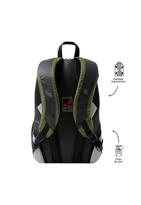 Morral Universitario Porta PC 15.4" Titanio 2.0 Negro/Verde/ Hombre