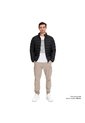 Chaqueta Acolchada Cuello Alto Coloro Negro Para Hombre de Totto