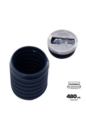Botilito Plegable Can 480 Ml Azul