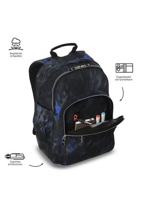 Morral Juvenil Porta PC 14" Rayol Negro