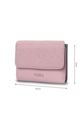 Billetera Mujer Montana Mediana Con RFID Blocker Rosada