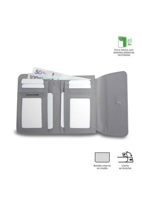 Billetera Mujer Montana Mediana Con RFID Blocker Rosada