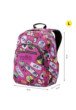 Morral Juvenil Porta PC 14" Acuarela Rosado