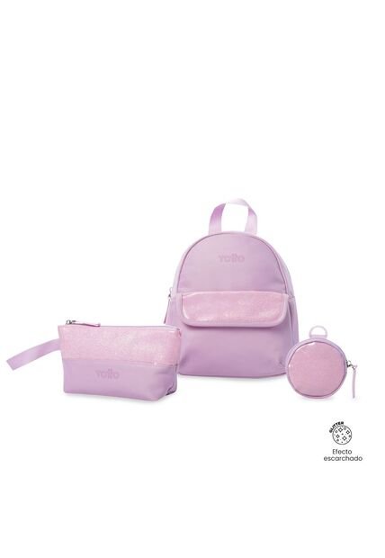 Kit De Regalo Morral Girlys + Cartuchera Y Monedero