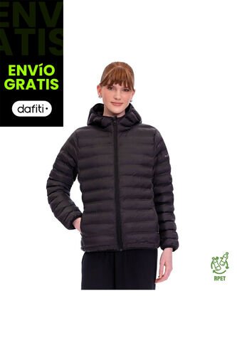 Chaqueta Acolchada Para Mujer Colorfull Pro Negra Totto