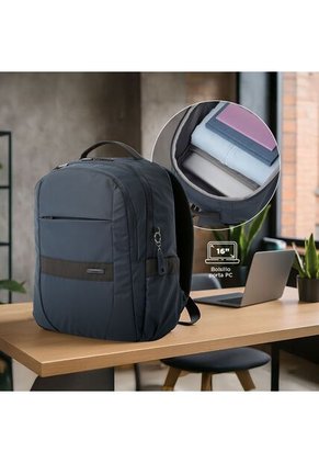 Morral Ejecutivo Porta PC16"  Wivetto 2.0 Azul Unisex