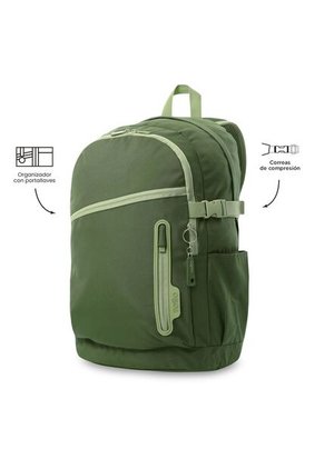 Morral Universitario Porta PC 16" Mina Verde Hombre