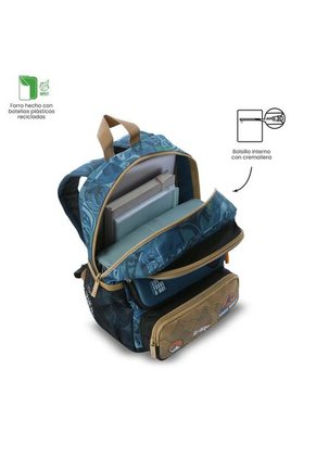 Morral Para Niño Jurassic World Territory Pequeño Azul
