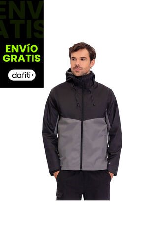 Chaqueta Impermeable Para Hombre Seal Negra Totto