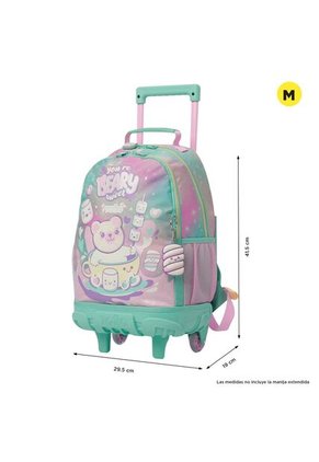 Morral Con Ruedas Niña Mellow Mediano Gris