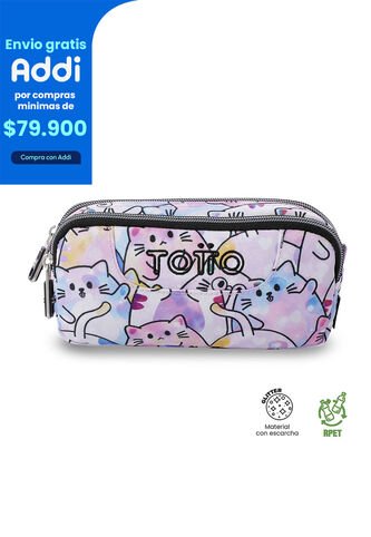 Cartuchera Multiuso Sobre Glitter Pequeña Rosada Mujer Totto