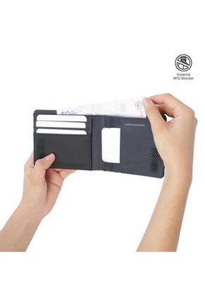 Billetera Hombre Nexus Mediana Con RFID Blocker Azul