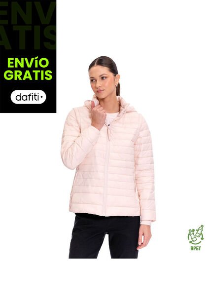 Chaqueta Acolchada Para Mujer Chalina 2 En 1 Rosada