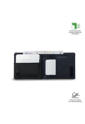 Billetera Hombre Nexus Mediana Con RFID Blocker Azul