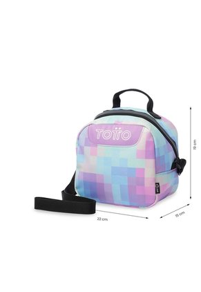 Lonchera Térmica Borrador Glitter Mediana Azul