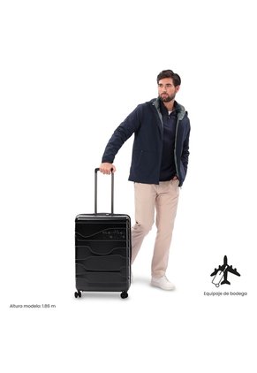 Maleta De Viaje Mediana 360 Gravity Ultraliviana Negra