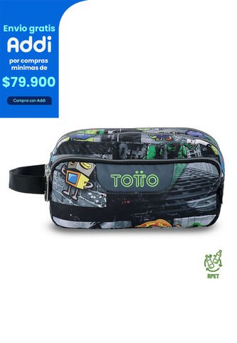 Cartuchera Multiuso Agapec Grande Negra Hombre Totto