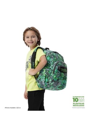Morral Juvenil Porta PC 14" Acuarela Gris