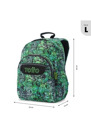 Morral Juvenil Porta PC 14" Acuarela Gris