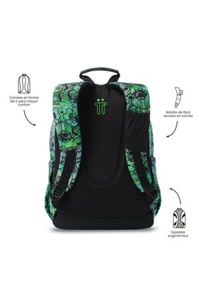 Morral Juvenil Porta PC 14" Acuarela Gris