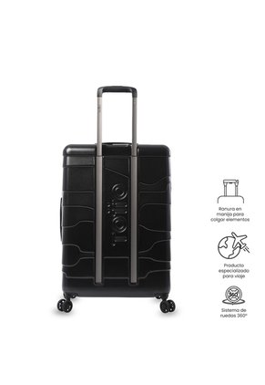 Maleta De Viaje Mediana 360 Gravity Ultraliviana Negra