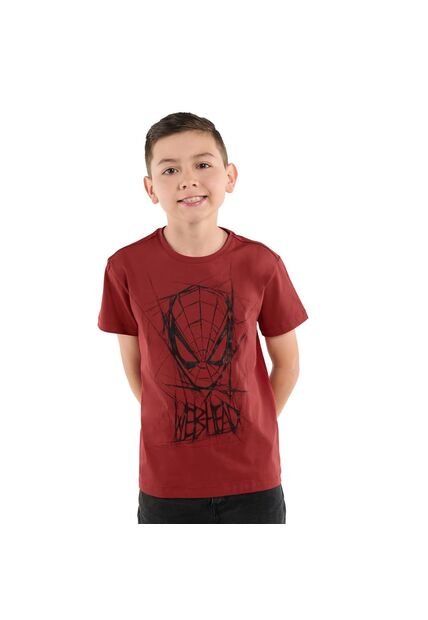Camiseta Para Niño Spiderman Amazing Roja