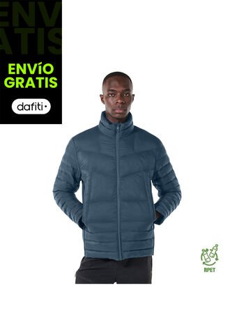 Chaqueta Acolchada Para Hombre Palmero Con Strap Azul Totto