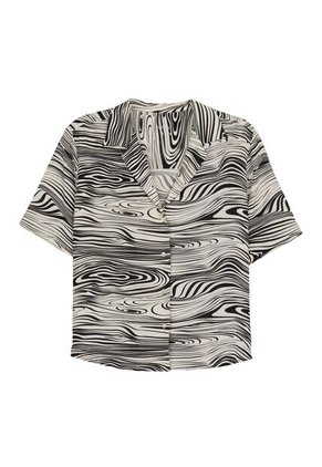 Camisa Manga Corta Brezo Para Mujer Blanca