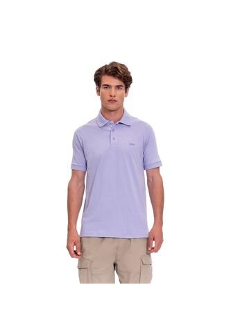 Camiseta Tipo Polo En Jersey Para Hombre Totto Morada Mkp Totto