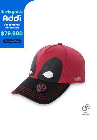 Gorra Beisbolera Dead Pool Color Rojo Totto