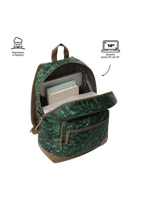 Morral Universitario Porta PC 14" Tocax Verde Hombre