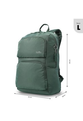 Morral Universitario Cloud Porta PC 14" Verde Hombre